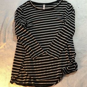 Black and white shirt